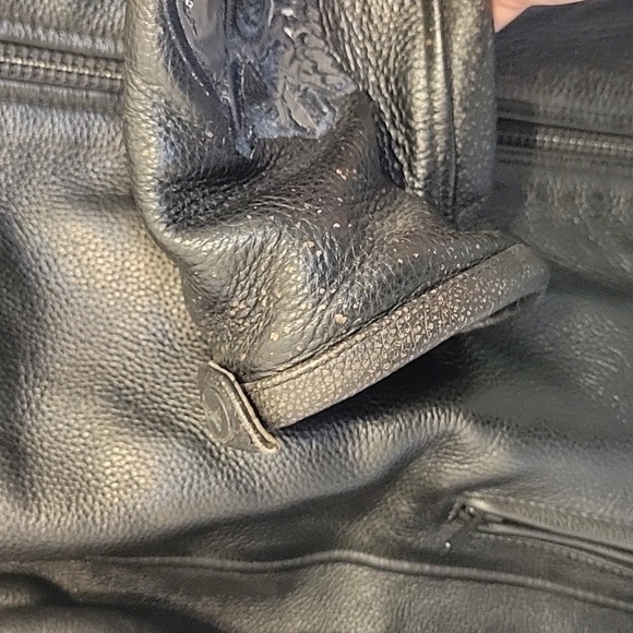 Wilsons Leather Mens Biker Jacket, size large - Picture 6 of 9